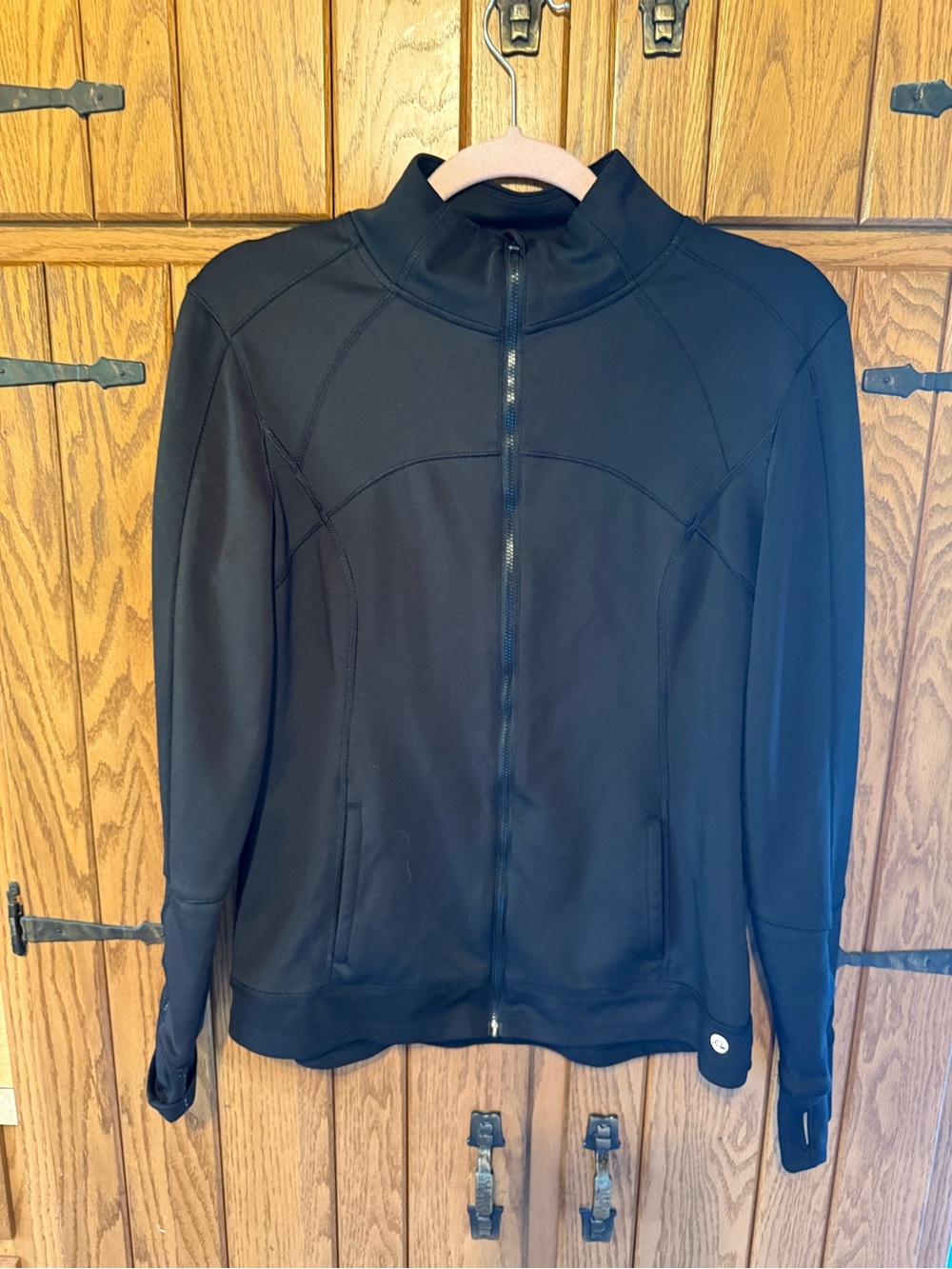 Apana Black Women's Zip-Front Jacket